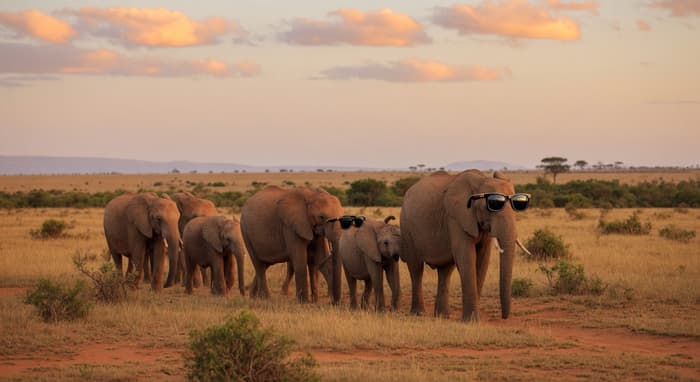 Onze eerste safari